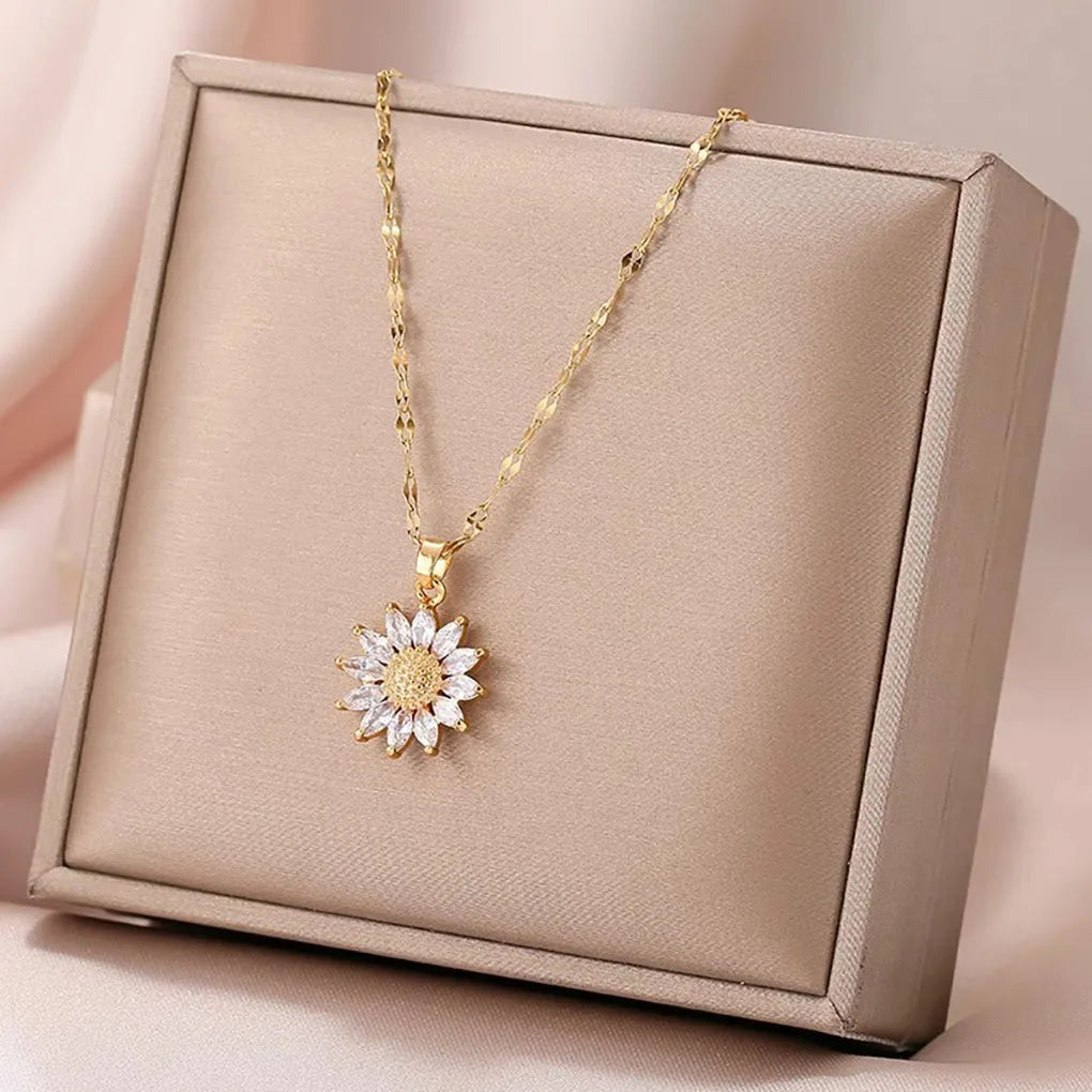 Luxury Sunflower Necklace Gift Set – Celebrate Love & Devotion
