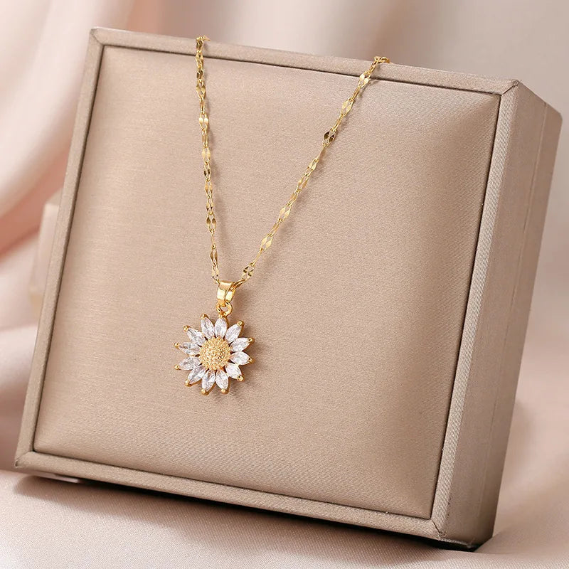 Luxury Sunflower Necklace Gift Set – Celebrate Love & Devotion