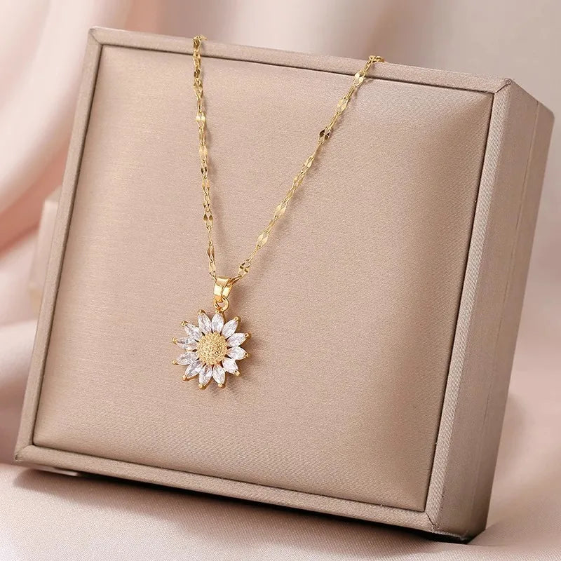 Luxury Sunflower Necklace Gift Set – Celebrate Love & Devotion